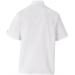 Unisex Short Sleeve Zest Chef Jacket White Back